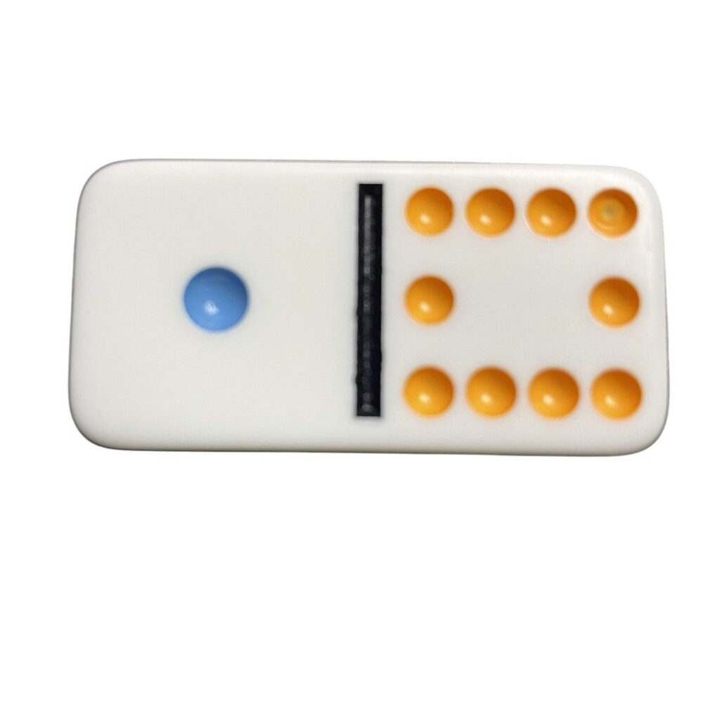 Double Twelve Dominoes Replacement Tile 1 10 Color Dot mq